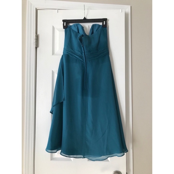 ✖️donated✖️Alfred Angelo Bridesmaid Tealness Dress - Picture 3 of 7